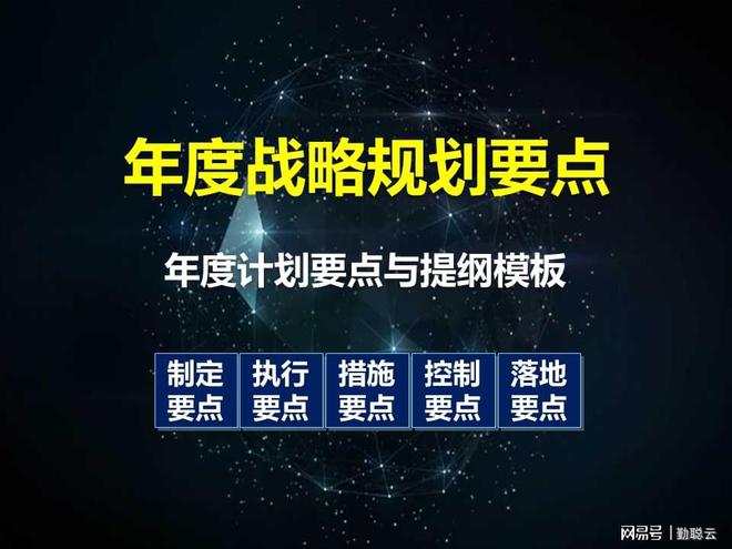 制定年度战略规划要IM电竞 IM电竞平台抓住哪些重点？5大关键要点1套系统方案(图2)